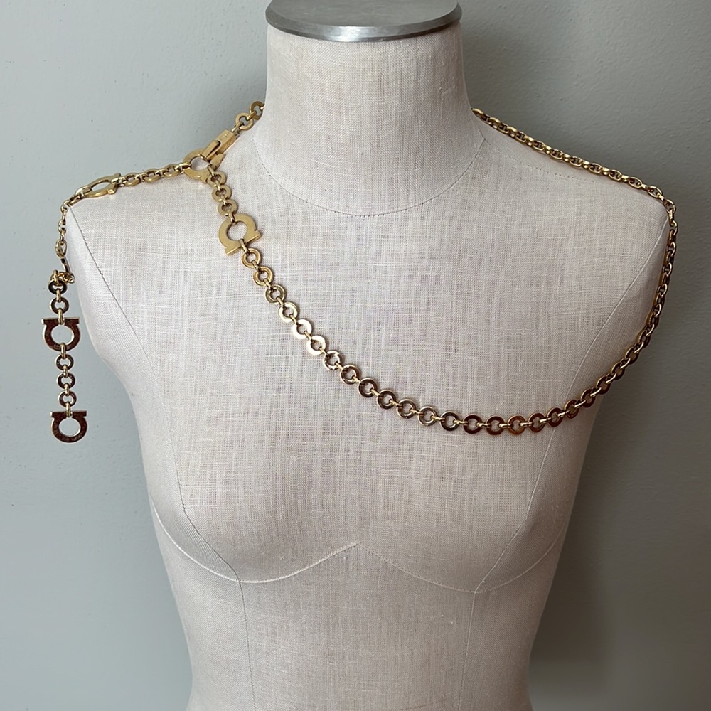Ferragamo Gold Belt/Necklace Vintage - Picture 3 of 6